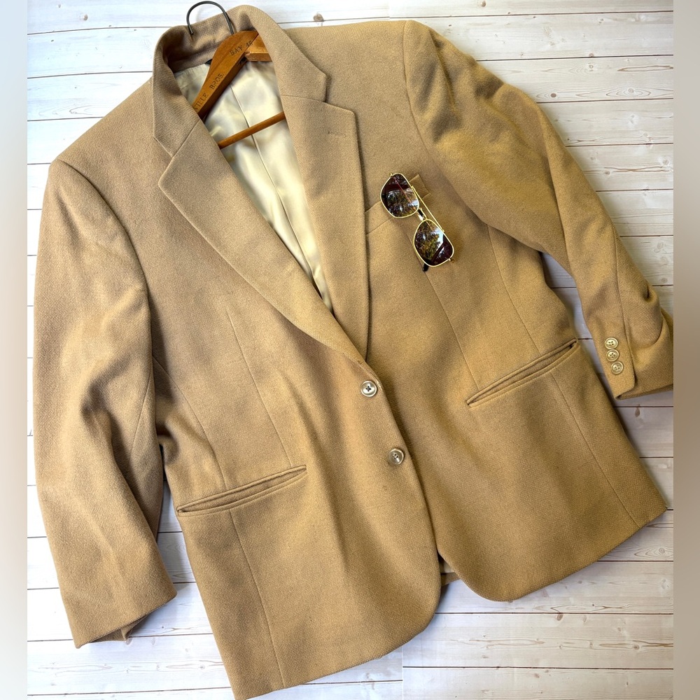 Daks London wool and camel hair blazer